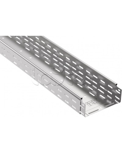 Лоток перфорированный 80х300х3000 IEK (CLP10-080-300-3) в Липецке Кабельные лотки Pintop.ru