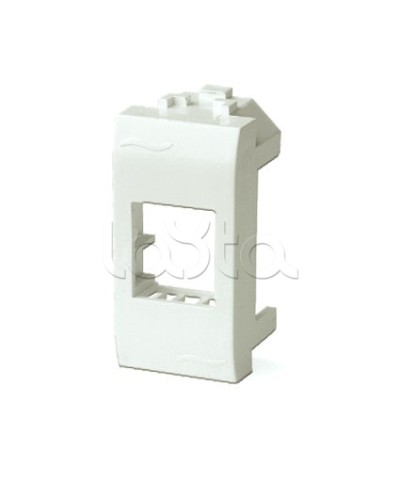 Адаптер для информационных разъемов Keystone, 1мод, белый ДКС 76607B в Липецке Распределительные коробки Pintop.ru