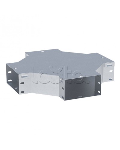 Ответвитель крестообразный 100х200-1,5 мм HDZ EKF (x10020008-1,5-HDZ) в Липецке Аксессуары для лотков Pintop.ru