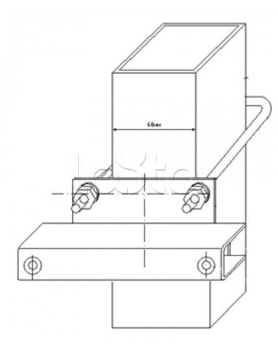 Узел крепления блоков подключения и управления БД-НР, БМ-НР, БУПР извещателей Омега-микродизайн УЗК-КС 60 в Липецке Кронштейны и планки для извещателей Pintop.ru
