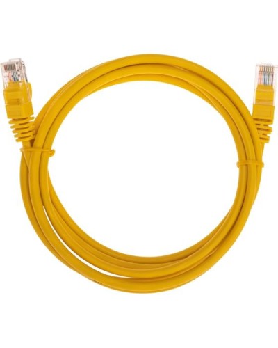 Патч-корд U/UTP, CAT 5e, RJ45-RJ45, 26AWG, LSZH, желтый, 2м REXANT 02-0105-2 в Липецке Патчкорды (медные) Pintop.ru