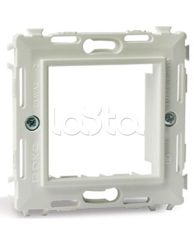 Каркас на 2 модуля (одноместный), черный RAL 9005 DKC (75020N) в Липецке Аксессуары для кабель-канала Pintop.ru