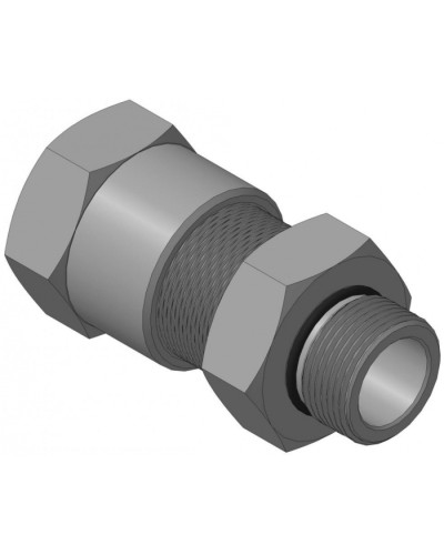 Кабельный ввод для бронированного кабеля с уплотнением внутренней оболочки кабеля резьбой G3/4, внешним диаметром кабеля D=18-22 мм и проходным диаметром кабеля d=8-12 мм Спектрон КВБ-22/12-М-G3/4 в Липецке Аксессуары для кабель-канала Pintop.ru