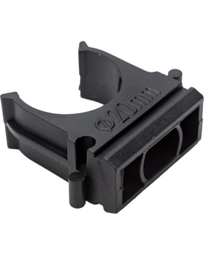 Крепеж-клипса для трубы ø 20 мм, черная (100 шт./уп.) Rexant (28-0120-3) в Липецке Держатели, клипсы, скобы Pintop.ru