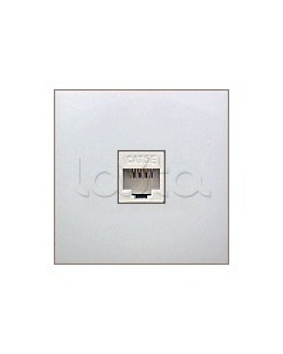 Накладка с суппортом розетки компьютерной и телефонной на 1 вход БЕЗ разъема LK60 Экопласт (866104-0) в Липецке Аксессуары для кабель-канала Pintop.ru