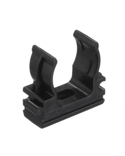 CF20G Держатель (клипса), без галогена, для труб D20мм, цвет чёрный (50 шт/упак) Экопласт (41720-50HF-BL) в Липецке Держатели, клипсы, скобы Pintop.ru