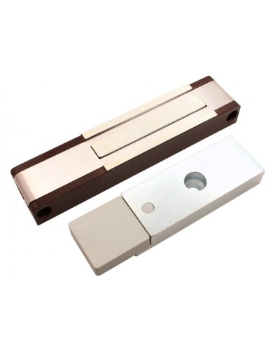 Электромагнитный замок с датчиком состояния двери ALeko ALM-150P (24В коричневый) в Липецке Электромагнитные замки Pintop.ru