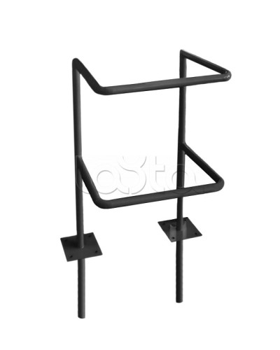 Ограждение стойки считывателя ОС-1 АЯКС, цвет черный, «под бетонирование» Магнито-контакт в Липецке Ограждения Pintop.ru