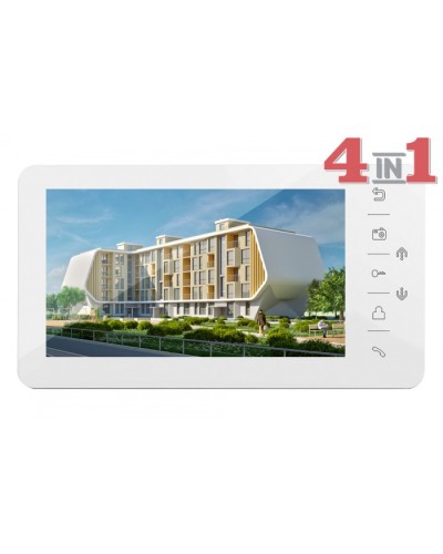 Монитор цветного видеодомофона Tantos Prime HD (White) VZ в Липецке Абонентские видеоустройства Pintop.ru