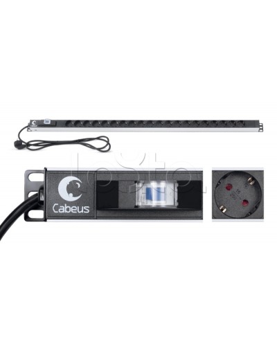 Блок розеток Cabeus PDU-16-20S-B в Липецке Патч-корды и пигтейлы Pintop.ru