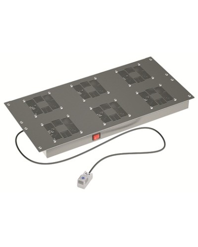 Потолочный вентиляторный модуль, с термостатом 6 вент. для крыши Ш=800мм DKC R5VSIT8006FT в Липецке Вентиляторные модули Pintop.ru