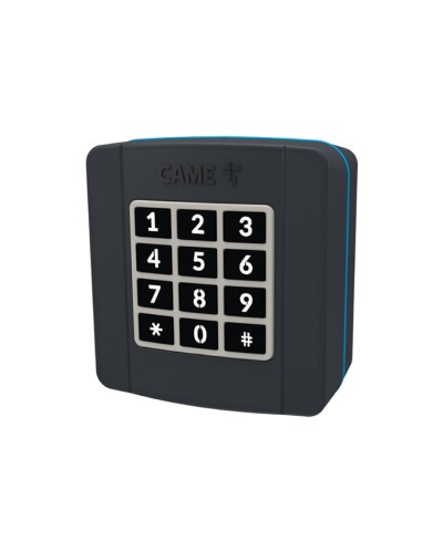 Проводная накладная кодонаборная клавиатура Came 806SL-0280 - SELT1BDG, подключаемая к шине CXN, 12 кнопок, синяя подсветка, RAL7024 в Липецке Запчасти для шлагбаумов и автоматики Pintop.ru