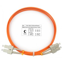 Шнур оптический duplex SC-SC 62,5/125 mm 1,5м LSZH Cabeus FOP-62-SC-SC-1,5m
