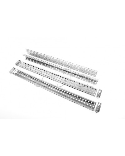 Шина монтажная 23х73 с держателем для шкафов EMS высота/ширина/глубина 1800 мм Elbox EMS-RM-73.23.1800 в Липецке Аксессуары для стоек и шкафов Pintop.ru