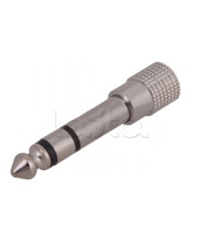 Переходник штекер 6.3мм стерео - гнездо 3.5мм стерео (металл) (50шт/уп) REXANT 14-0205 в Липецке Коннекторы Pintop.ru