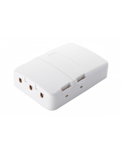 Настенная коробка 3-портовая, 2 секции, белый Eurolan (12B-13-33WT) в Липецке Розетки компьютерные и телефонные Pintop.ru