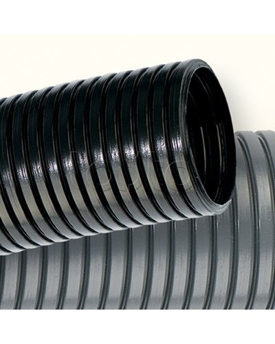 Труба гофрированная DN48мм, ПВ-2, D вн 47,4 мм, D нар 54,5 мм, полиамид 6, безгалогенная, с протяжкой DKC PA604855F2 в Липецке Труба гофрированная Pintop.ru