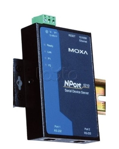 Сервер 2-портовый RS-232 в Ethernet Moxa NPort 5210 в Липецке Дополнительное оборудование для ОПС Pintop.ru
