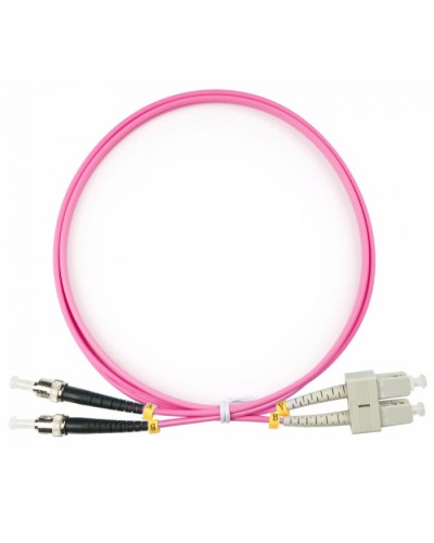 Шнур оптический duplex SC-ST 50/125 mm OM4 1,5м LSZH Cabeus FOP-50-OM4-SC-ST-1,5m в Липецке Патч-корды оптические Pintop.ru