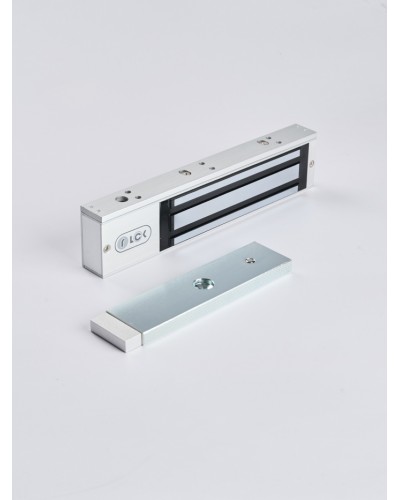 R-Lock RL-EM280-LSS - Электромагнитный замкок, 280кг, DC12/24B, цвет серебристый сатинированный алюминий RAL 7047, два датчика втроены в корпус замка: датчик Холла и магнито-контактный датчик в Липецке Электромагнитные замки Pintop.ru