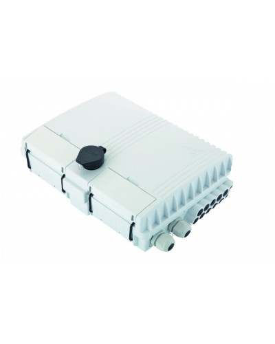 Бокс оптический настенный FTTx, IP65, 16 адаптеров, белый Eurolan (48P-00-16-65WT) в Липецке Проходные адаптеры и розетки оптические Pintop.ru