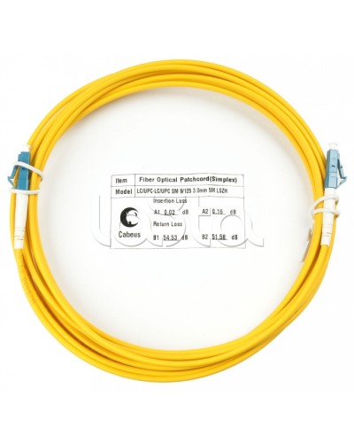 Шнур оптический simplex LC-LC 9/125 sm 20м LSZH Cabeus FOP(s)-9-LC-LC-20m в Липецке Патч-корды оптические Pintop.ru