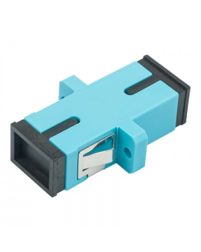 Адаптер оптический проходной SC-SC, OM3, симплекс (simplex), бирюзовый Datarex DR-540023 в Липецке Коммутационные изделия Pintop.ru