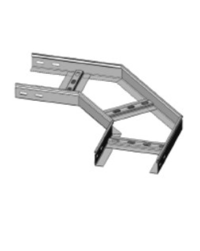 Угол горизонтальный 90° 200х50 (1,2) для лестничного лотка ПожТехКабель (650-501) в Липецке Кабельные лотки Pintop.ru