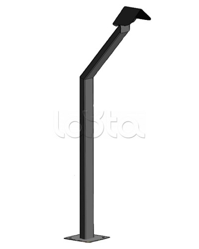 Стойка кнопки выхода Аякс наклонная исп.00 (на асфальт), черная Магнито-контакт в Липецке Дополнительное оборудование для ОПС Pintop.ru