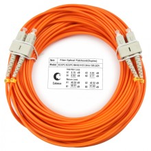 Шнур оптический duplex SC-SC 62,5/125 mm 20м LSZH Cabeus FOP-62-SC-SC-20m