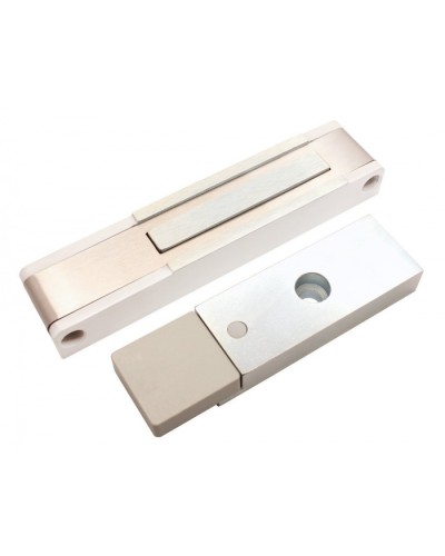 Электромагнитный замок с датчиком состояния двери ALeko ALM-150P (24В белый) в Липецке Электромагнитные замки Pintop.ru