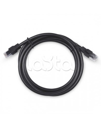 Патч-корд U/UTP, категория 6a, 2xRJ45/8p8c, неэкран. армир. гофр. стальной лентой, черный, РЕ, внешний, 3м Cabeus PC-ARM-UTP-RJ45-Cat.6a-3m-PE в Липецке Патчкорды (медные) Pintop.ru