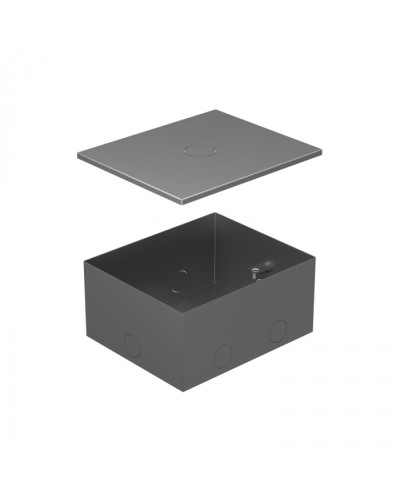 BOX/4 Металлическая коробка с крышкой для заливки в пол 159,6х133,6х75мм для люков 70040 Экопласт (70141) в Липецке Системы лючков и колонн Pintop.ru