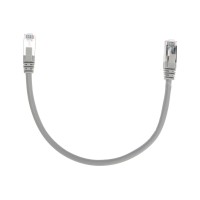 Патч-корд F/UTP, CAT 6, RJ45-RJ45, 26AWG, LSZH, серый, 0,3м REXANT 02-0210-03