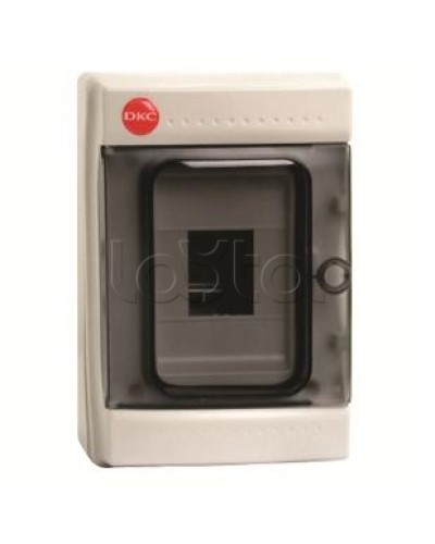 Щиток настенный с дверцей, 4 модуля, IP65, цвет серый DKC 85604 в Липецке Боксы для автоматов Pintop.ru