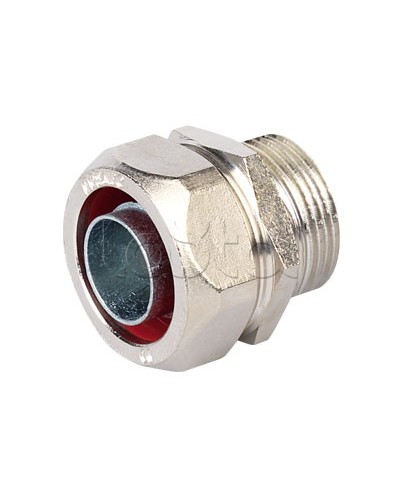 Муфта металлорукав-коробка DN 26,М25х1,5 наружная резьба DKC 6014-2527 в Липецке Повороты, муфты, тройники Pintop.ru