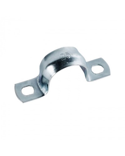 Скоба оцинк. с двумя отверстиями, для трубы D25мм (5шт) Экопласт (43625-5) - Скоба оцинкованная с двумя отверстиями, для трубы D25мм (5шт) Экопласт в Липецке Держатели, клипсы, скобы Pintop.ru