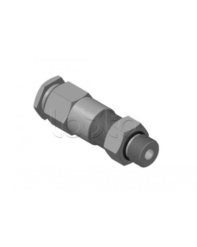 Кабельный ввод для бронированного кабеля с двойным уплотнением, резьбой G1/2, внешним диаметром кабеля D=8-12 мм и проходным диаметром кабеля d=4-8 мм Спектрон КВБ-12/8-2У-М-G1/2 в Липецке Аксессуары для кабель-канала Pintop.ru