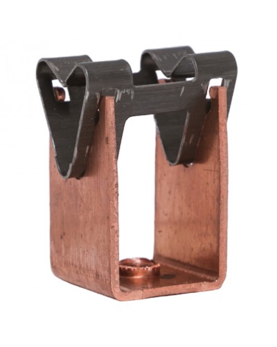 Держатель токоотвода металлический 35мм, L=20мм, Ni/Сu EKF PROxima (lp-d2115-20-cu) в Липецке Электротехническое оборудование Pintop.ru