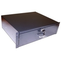 Ящик выдвижной 19", с замком, 3U, черный TWT TWT-CB-DRW-3U