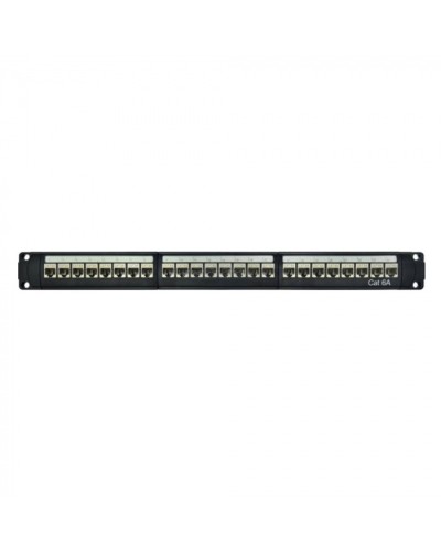 Патч-панель модульная 19, 1U, CAT6A, 24 порта RJ45, экранированная DKC RN6APPF24 в Липецке Патч панель Pintop.ru