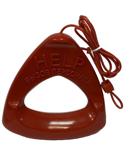 Дополнительная ручка красного цвета со шнуром красного цвета Hostcall MP-060W1 в Липецке Система оповещения и трансляции Hostcall Pintop.ru