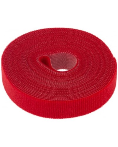 Лента-липучка многоразовая 5 м х 20мм, красная (1 шт/уп) REXANT 07-7524 в Липецке Монтажные материалы Pintop.ru