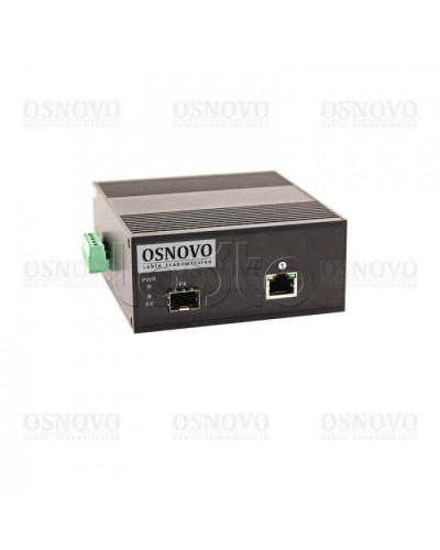 Медиаконвертер Gigabit Ethernet с поддержкой PoE OSNOVO OMC-1000-11X/I в Липецке Медиаконвертеры Pintop.ru