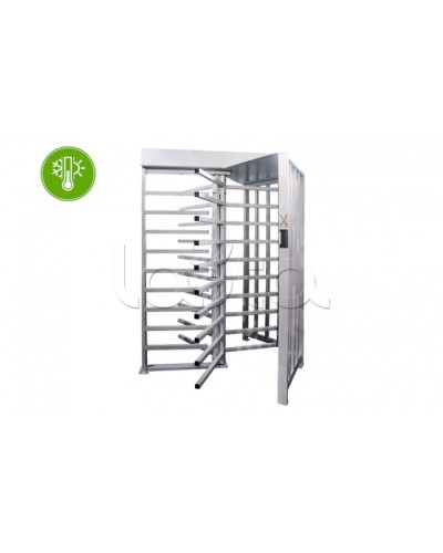 Турникет полноростовой с подогревом 3V RUBEZH STRAZH Model X УХЛ 2.1 WEB MF (T-1000) в Липецке Турникеты Pintop.ru