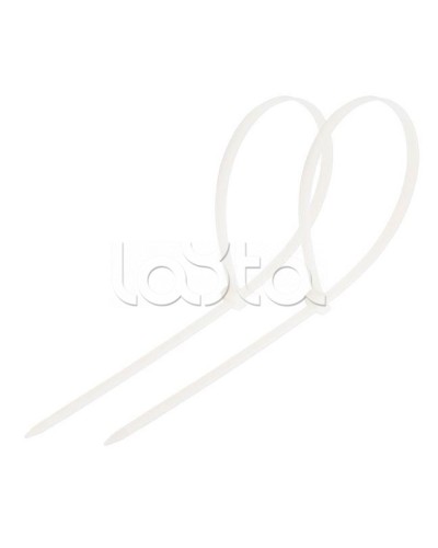 Стяжка нейлоновая неоткрывающаяся, безгалогенная (halogen free) 300x3.6мм, белая (100 шт) в Липецке Стяжки-хомуты Pintop.ru