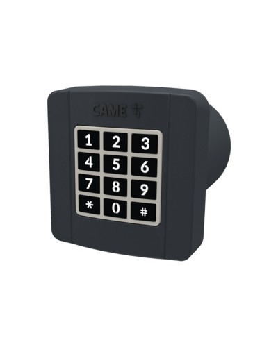 Проводная встраиваемая кодонаборная клавиатура Came 806SL-0290 - SELT2BDG, подключаемая к шине CXN, 12 кнопок, синяя подсветка, RAL7024 в Липецке Запчасти для шлагбаумов и автоматики Pintop.ru