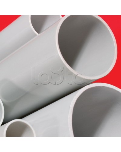 Труба ПВХ жёсткая атмосферостойкая д.32мм, лёгкая, 3м, цвет серый DKC 63932UF в Липецке Гладкая труба Pintop.ru