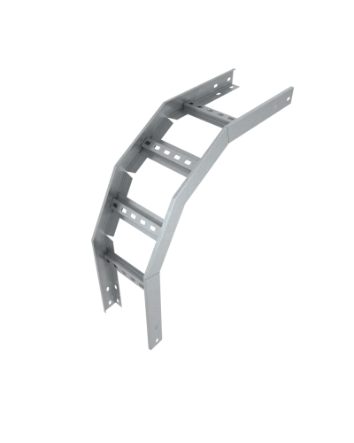 Угол лестничный вертикальный внешний 90 гр. 80х400х1,5 мм Быстрый монтаж HD85 КМ-профиль (LVLS90-80-400-1.5 HD85) в Липецке Аксессуары для лотков Pintop.ru