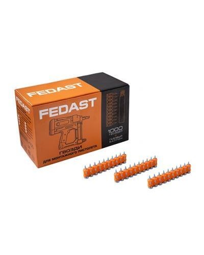 Гвозди 3,0*22 мм для монтажного пистолета с кованым наконечником (1000 шт/уп) FEDAST fd3022mgbp в Липецке Крепеж: Дюбели, шурупы, саморезы Pintop.ru